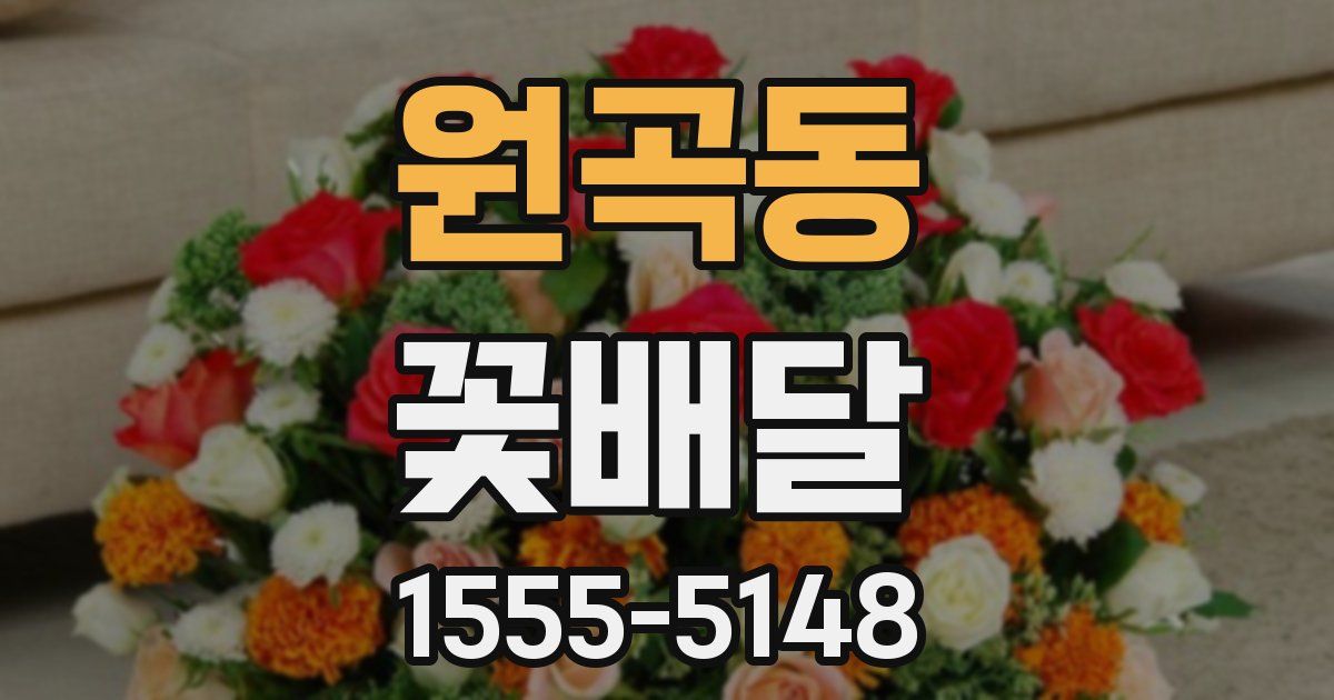 원곡동 꽃배달