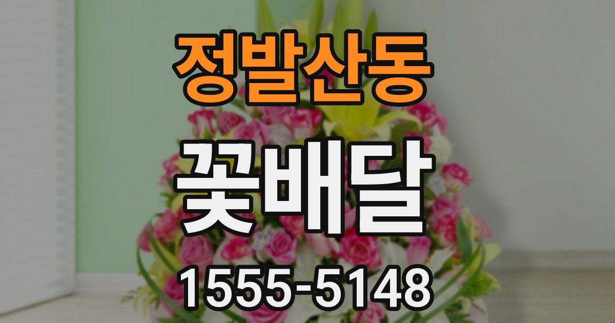 정발산동 꽃배달