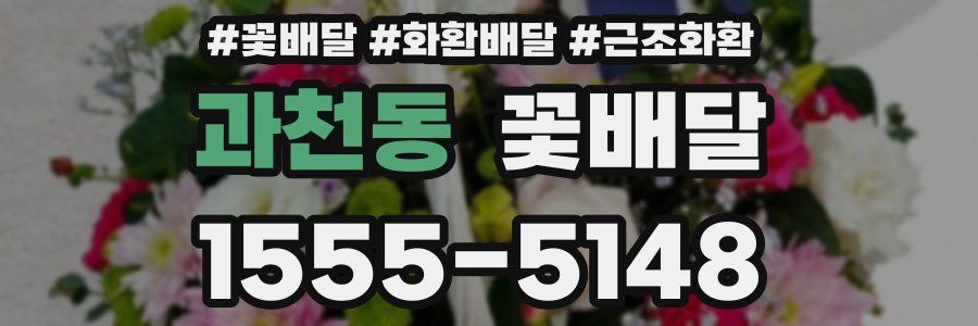 과천동 꽃배달