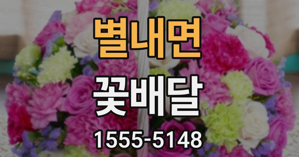 별내면 꽃배달