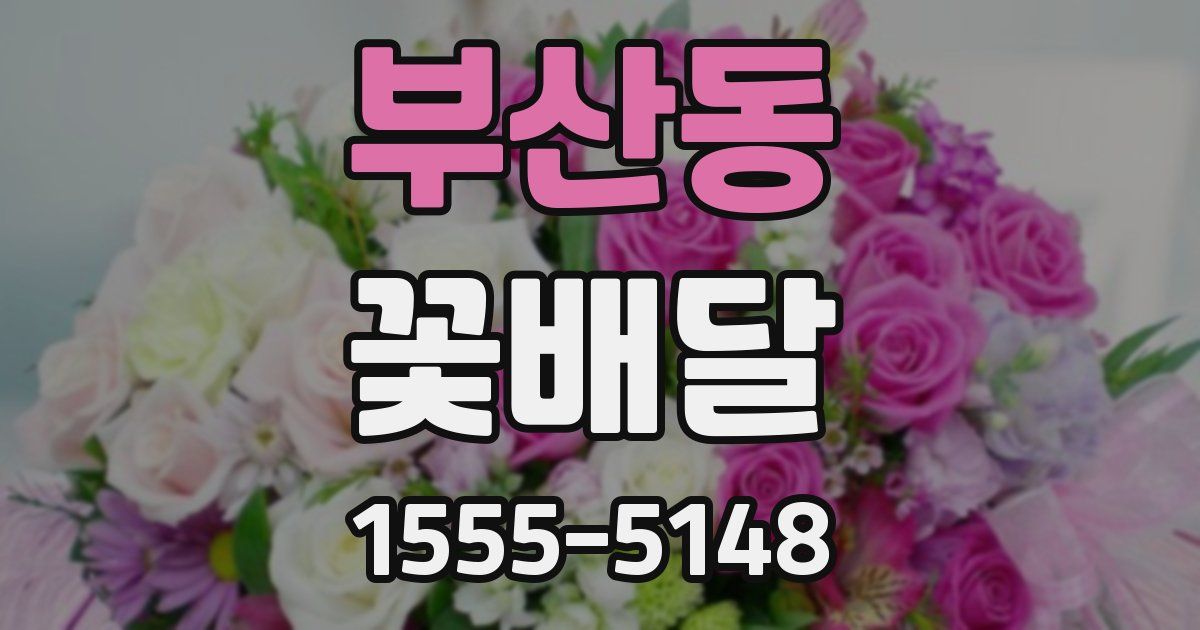 부산동 꽃배달