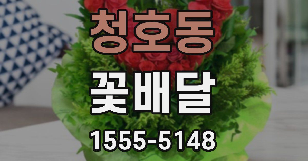 청호동 꽃배달