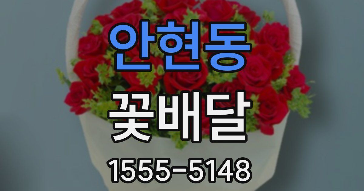 안현동 꽃배달