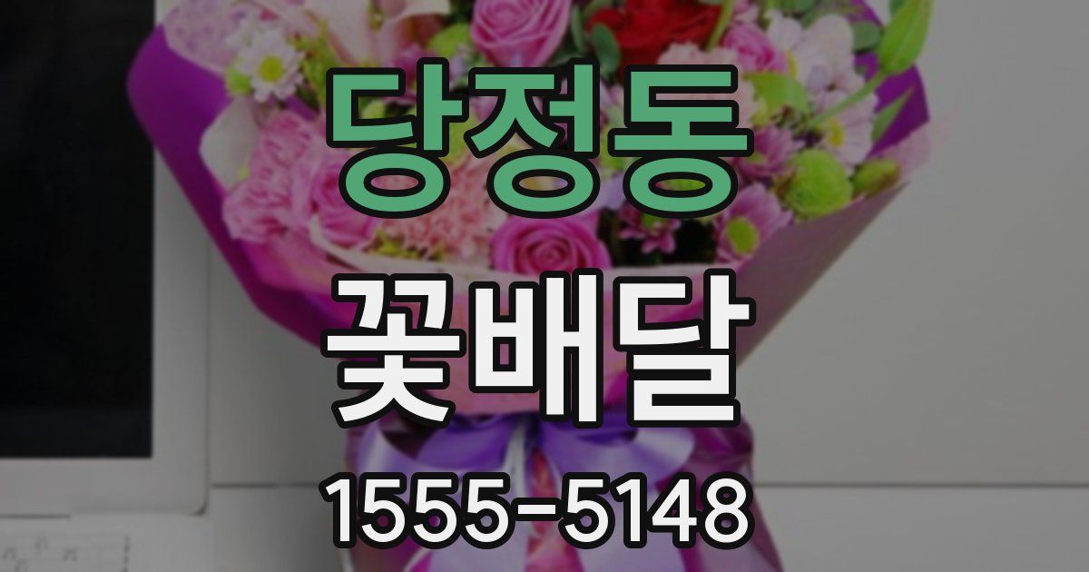 당정동 꽃배달