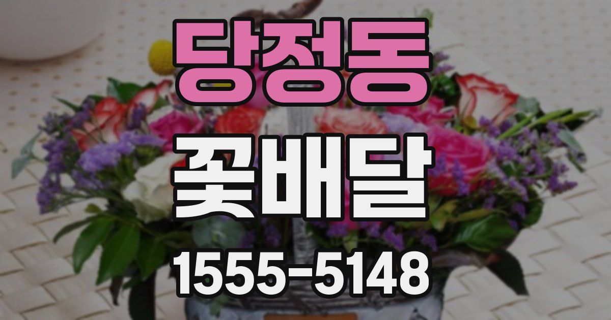 당정동 꽃배달