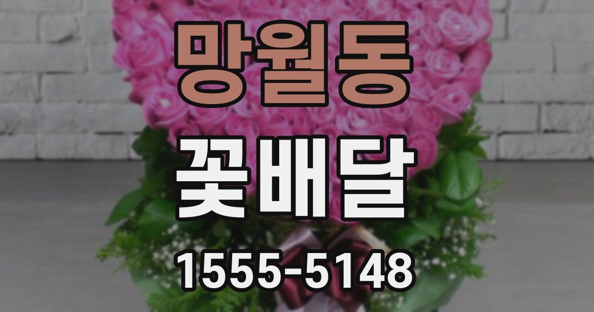 망월동 꽃배달