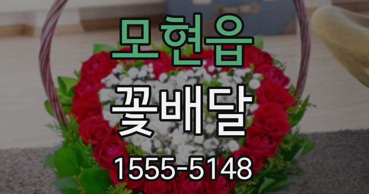 모현읍 꽃배달