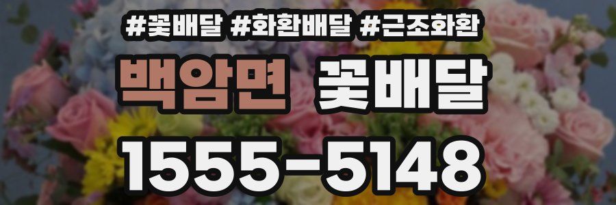 백암면 꽃배달