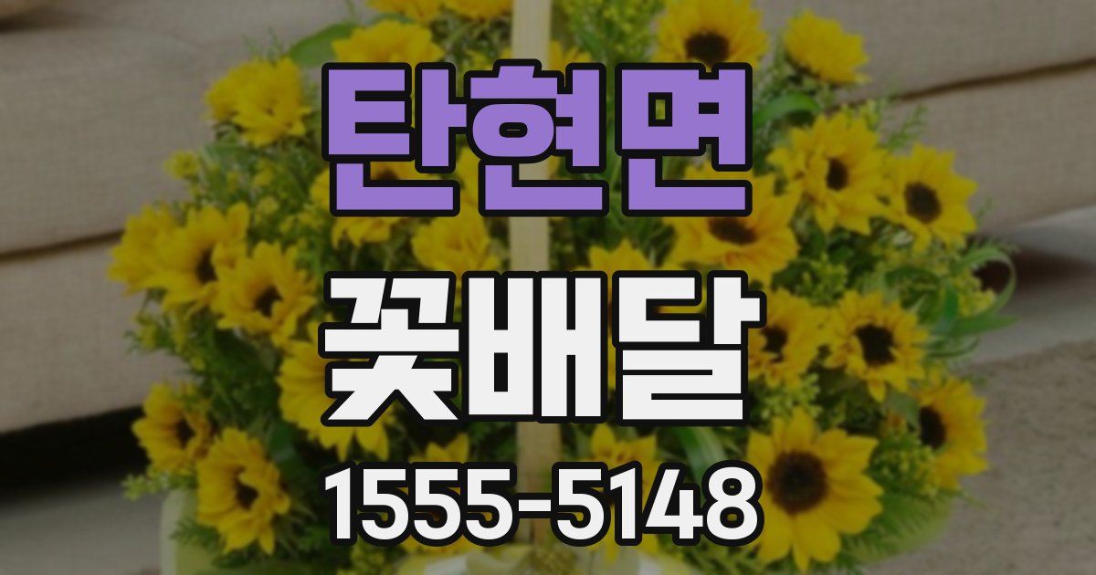 탄현면 꽃배달