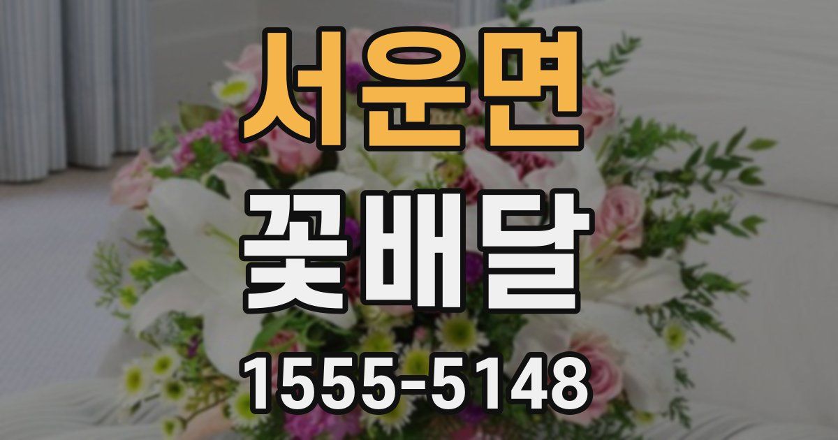 서운면 꽃배달