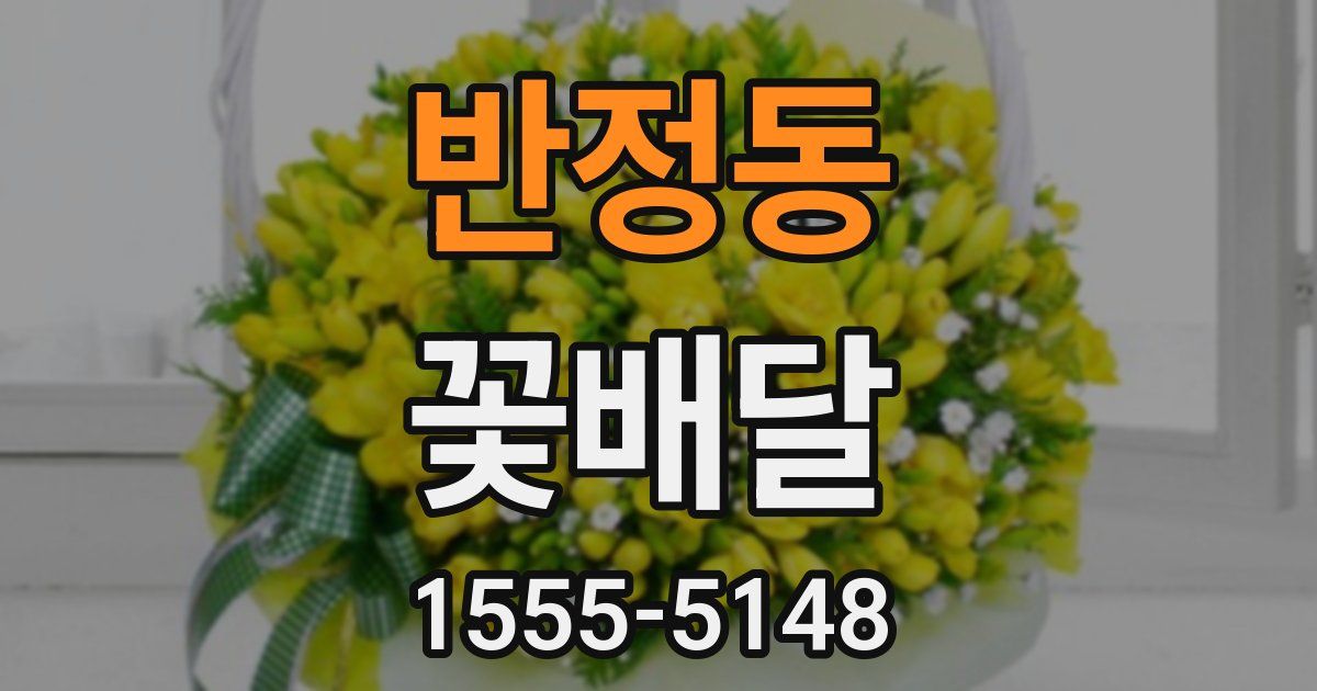 반정동 꽃배달
