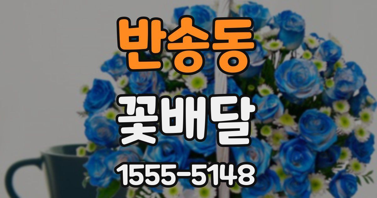 반송동 꽃배달