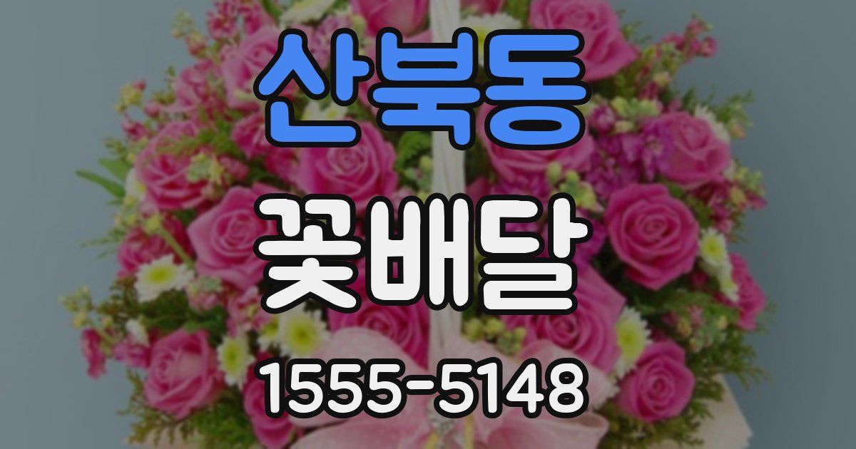 산북동 꽃배달