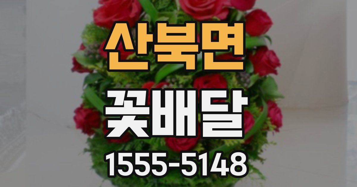산북면 꽃배달