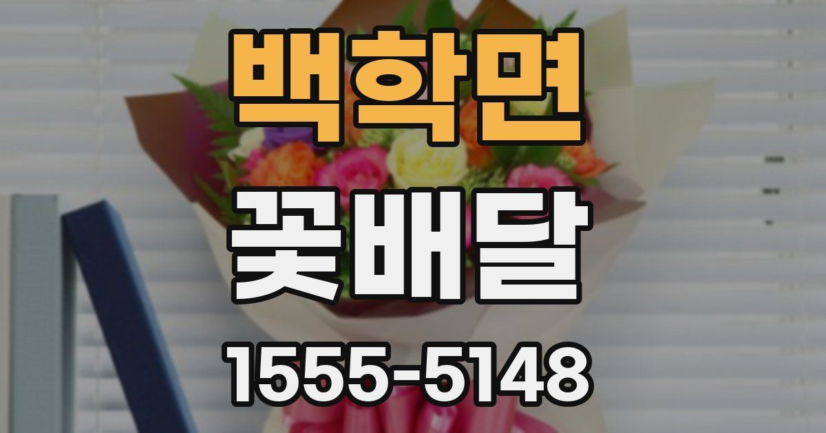백학면 꽃배달