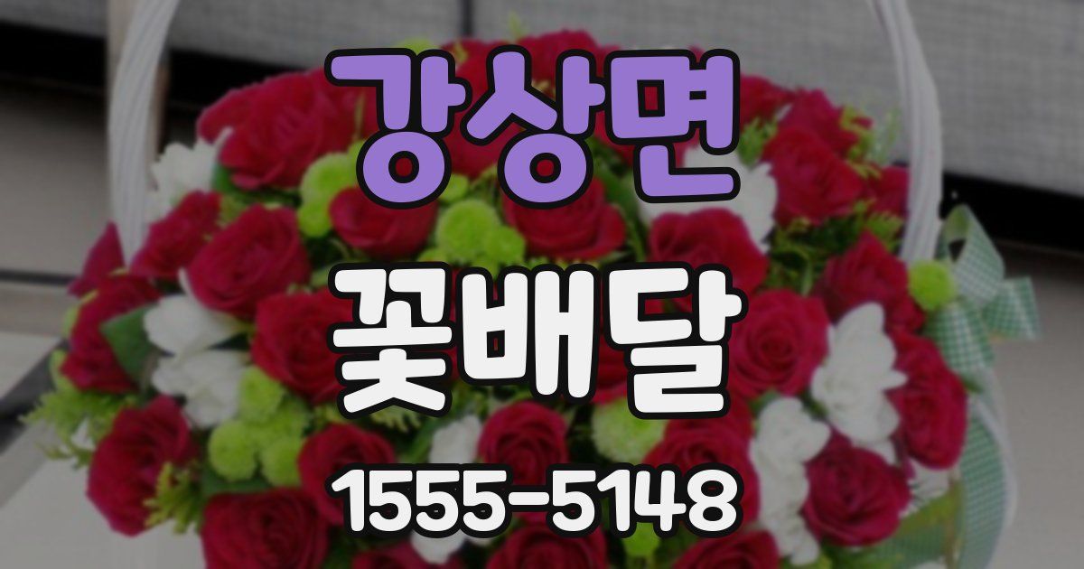 강상면 꽃배달
