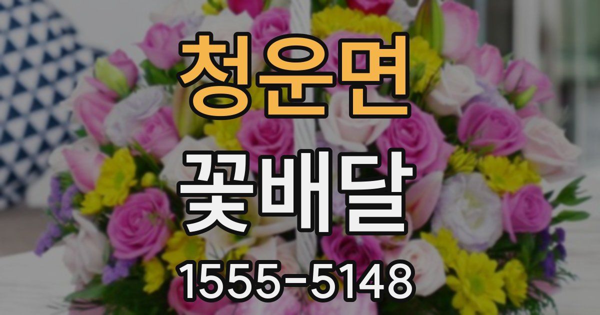 청운면 꽃배달