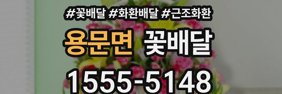 용문면 꽃배달