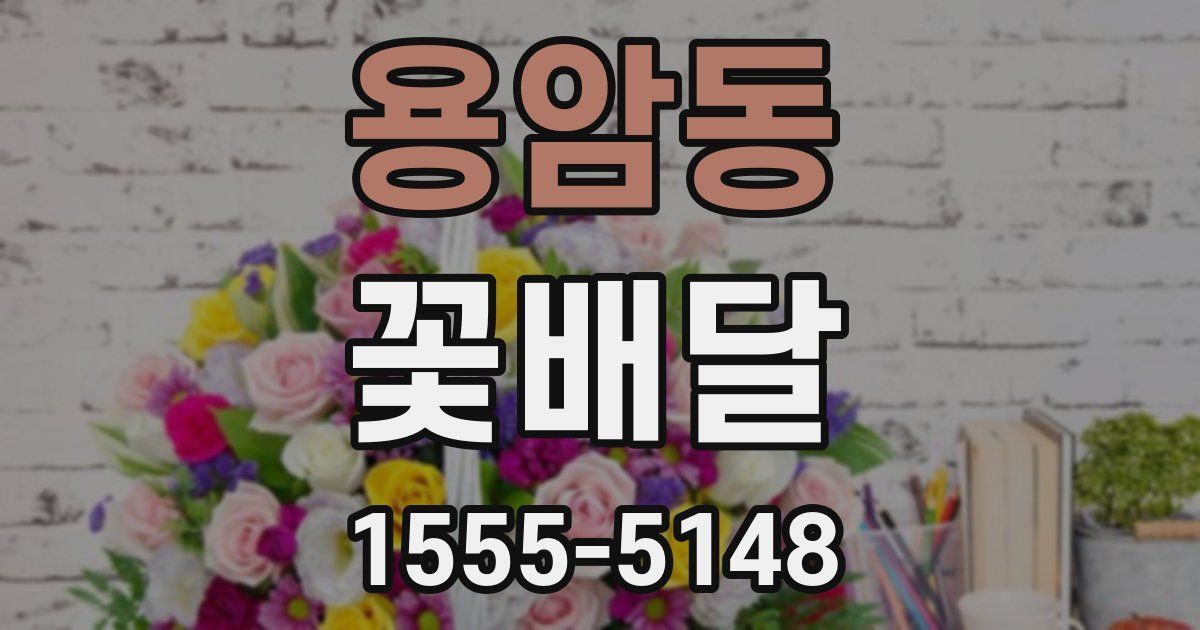 용암동 꽃배달
