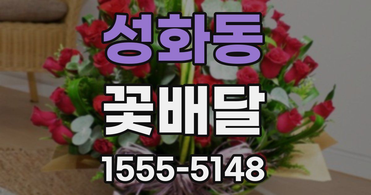 성화동 꽃배달