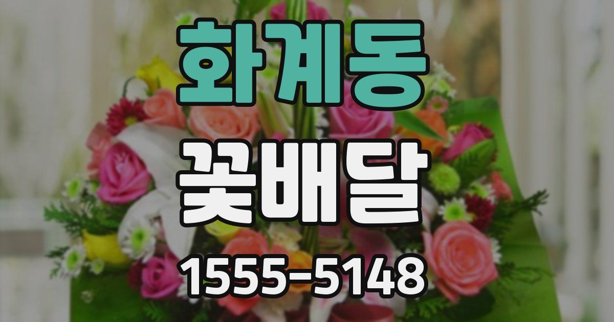 화계동 꽃배달