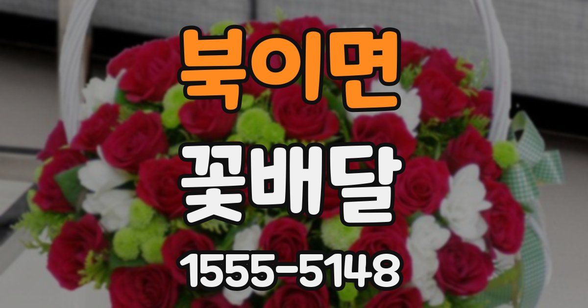 북이면 꽃배달