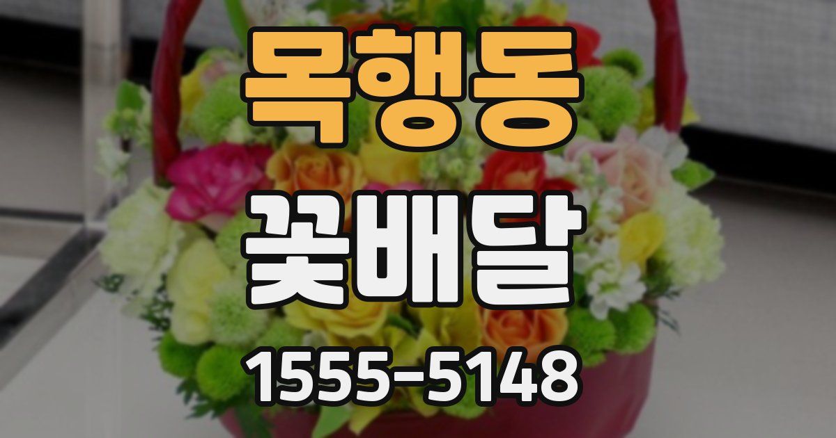 목행동 꽃배달