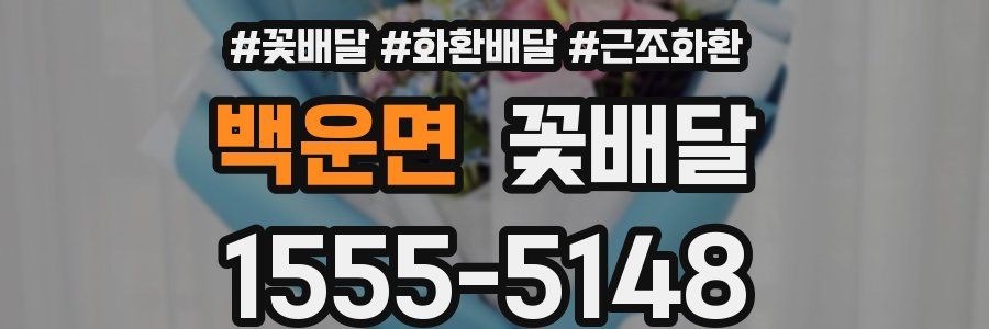 백운면 꽃배달