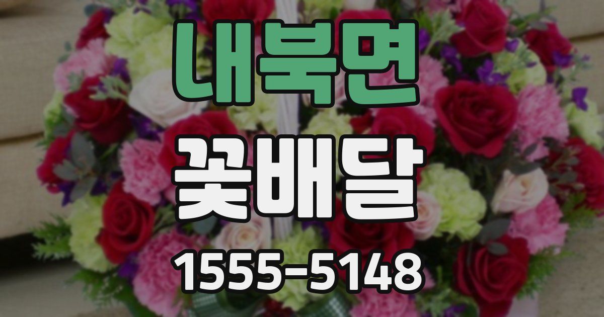내북면 꽃배달