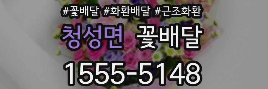 청성면 꽃배달