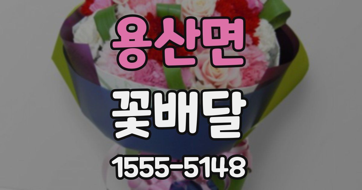 용산면 꽃배달