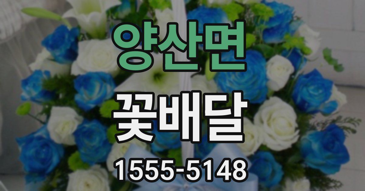 양산면 꽃배달