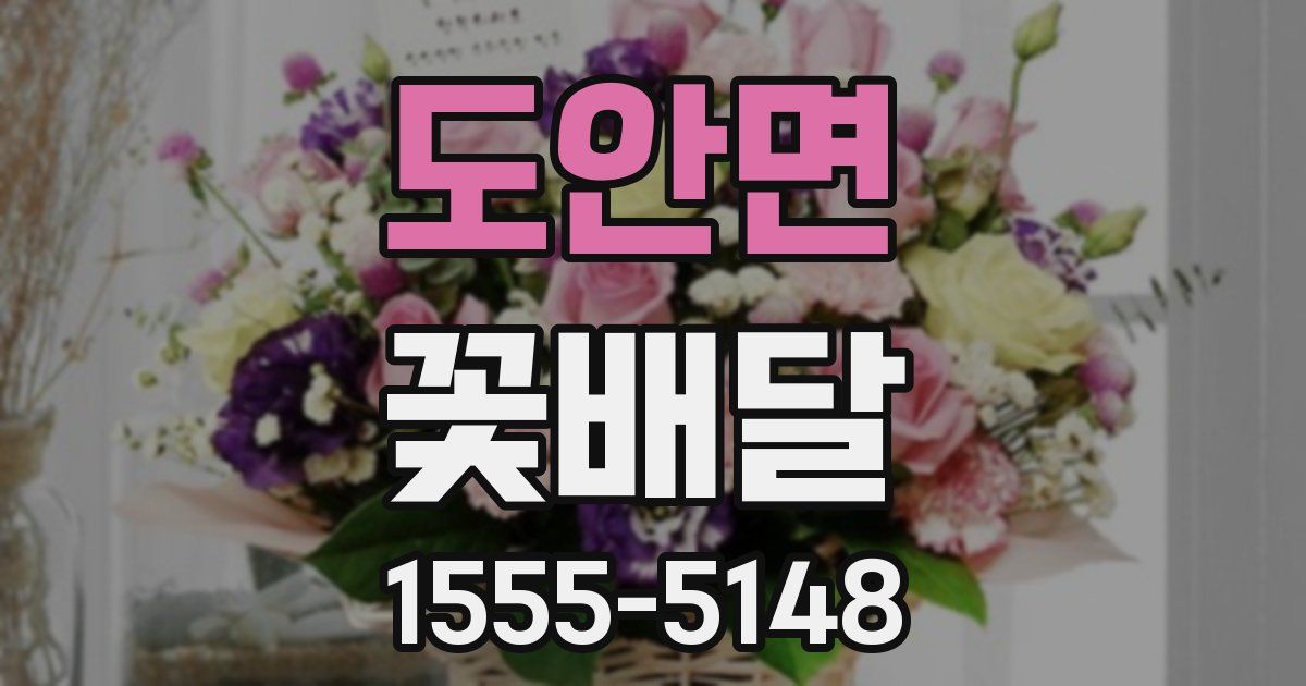 도안면 꽃배달