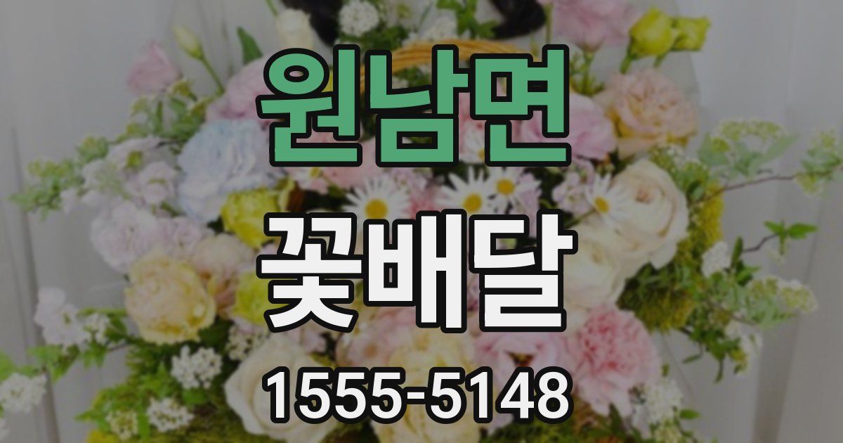 원남면 꽃배달
