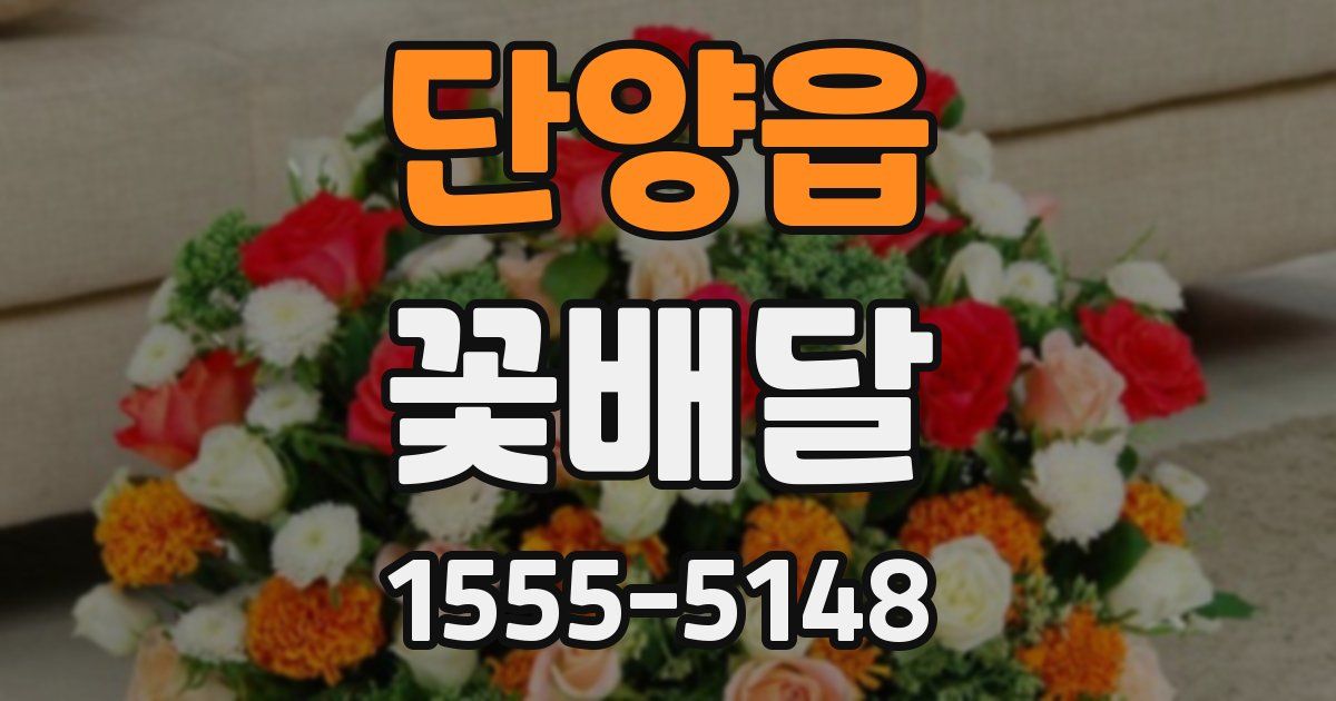 단양읍 꽃배달