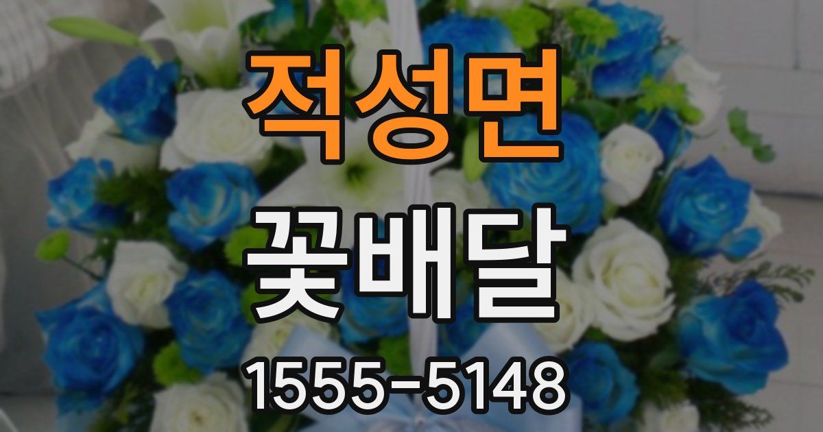 적성면 꽃배달