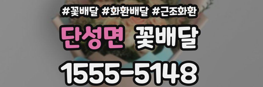단성면 꽃배달