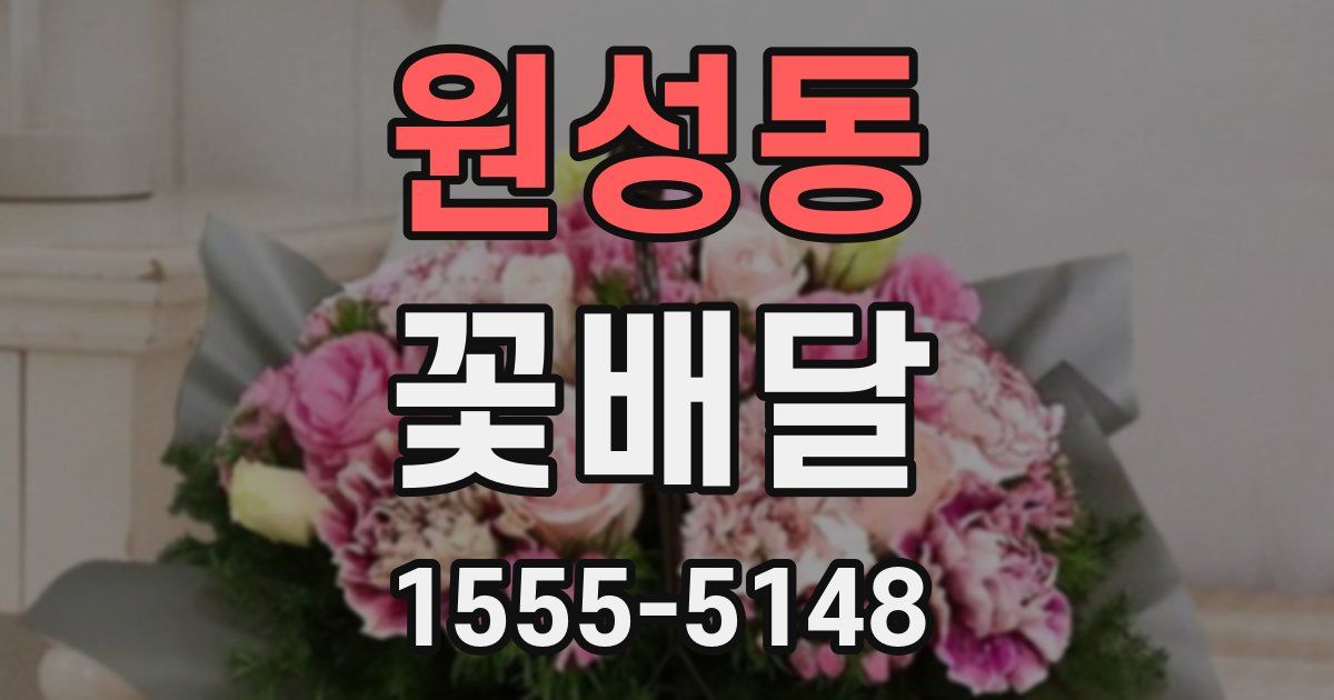 원성동 꽃배달