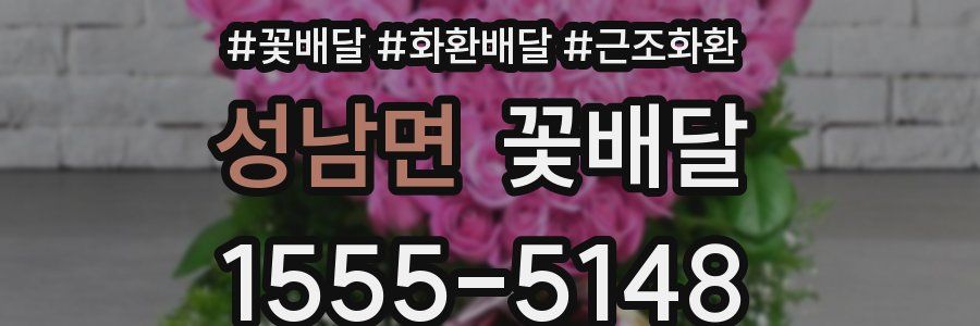 성남면 꽃배달