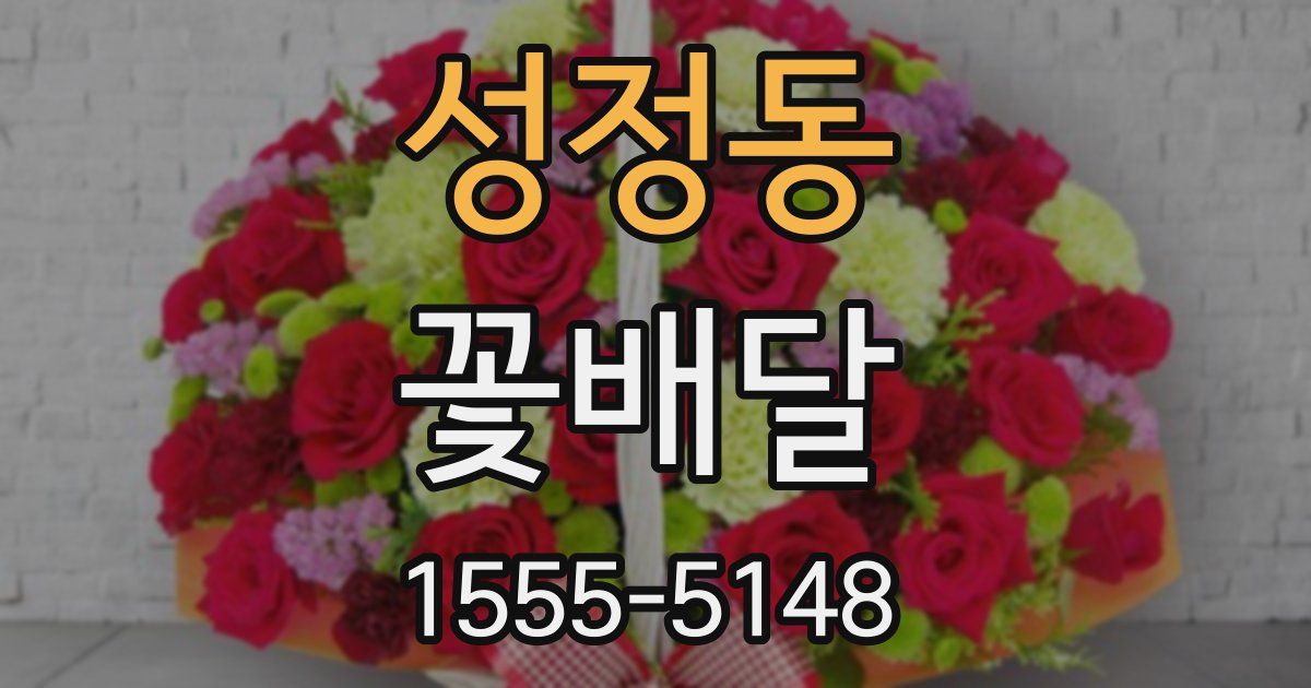 성정동 꽃배달