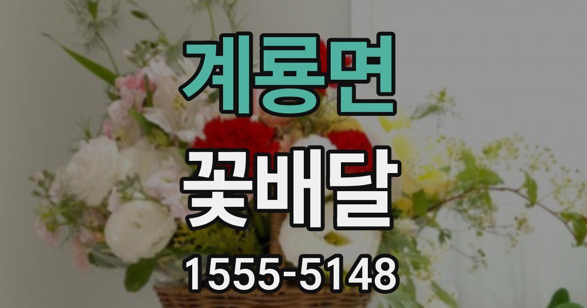 계룡면 꽃배달