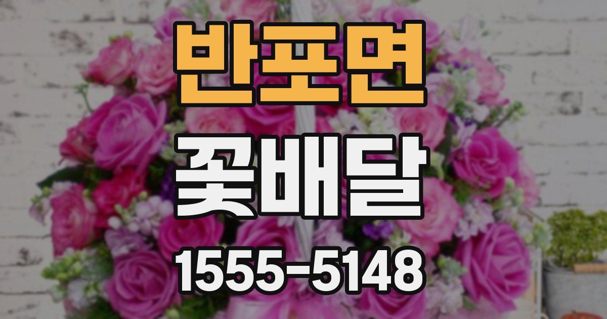 반포면 꽃배달