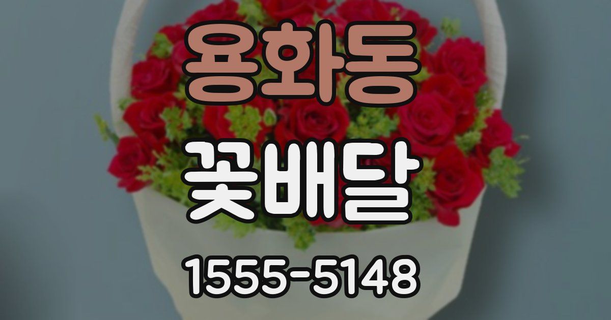 용화동 꽃배달