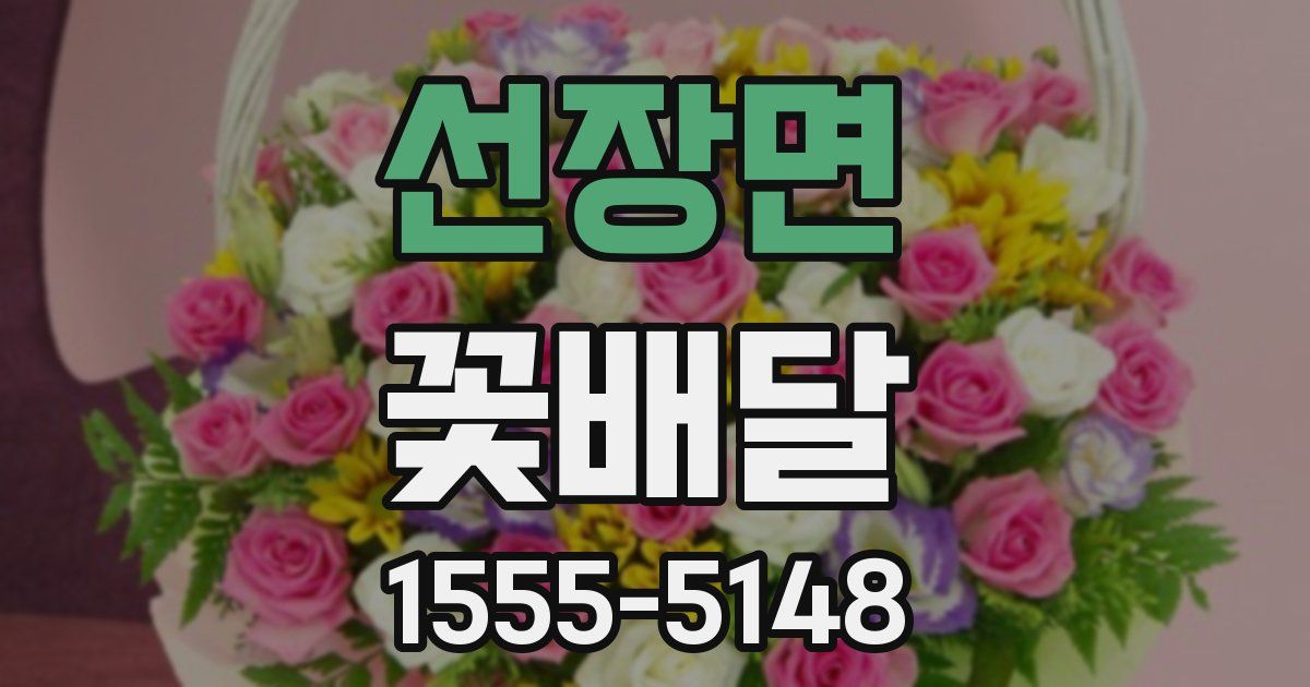 선장면 꽃배달