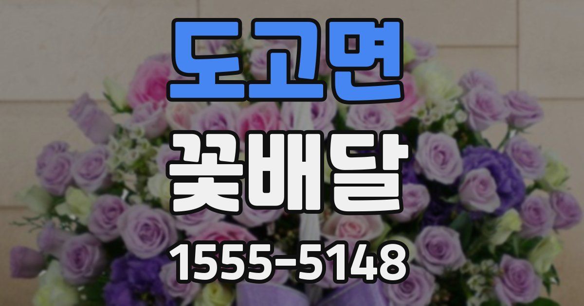 도고면 꽃배달