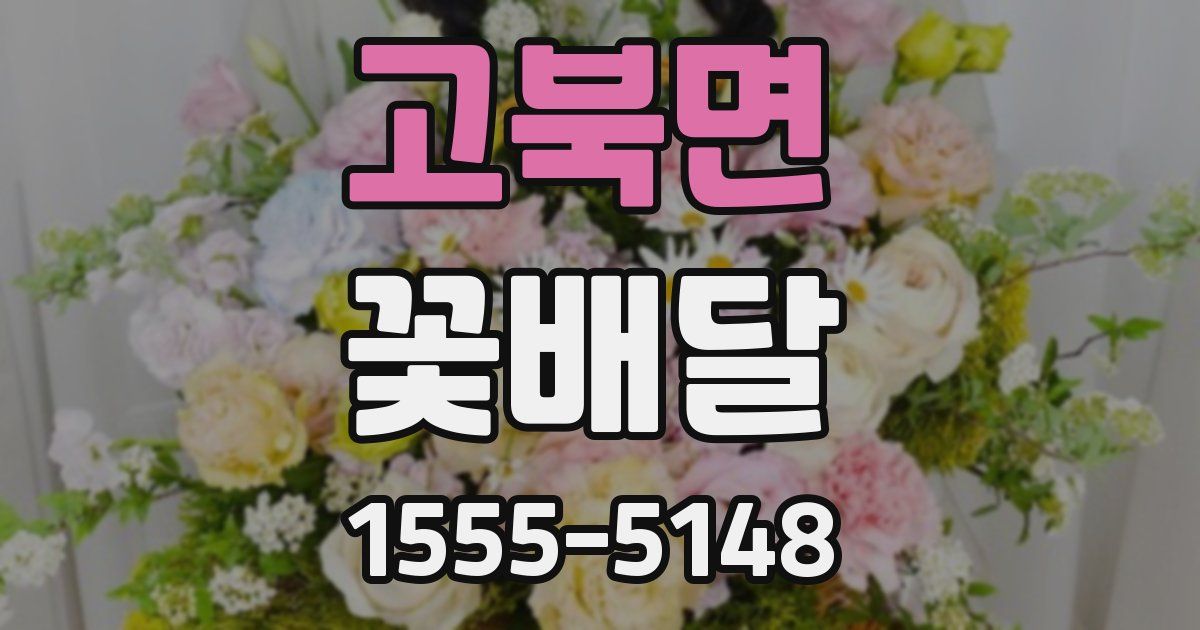 고북면 꽃배달
