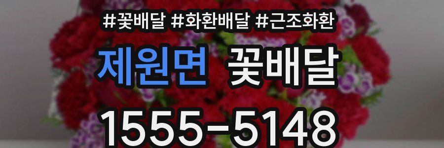 제원면 꽃배달