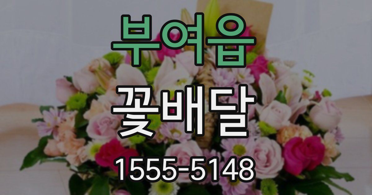 부여읍 꽃배달