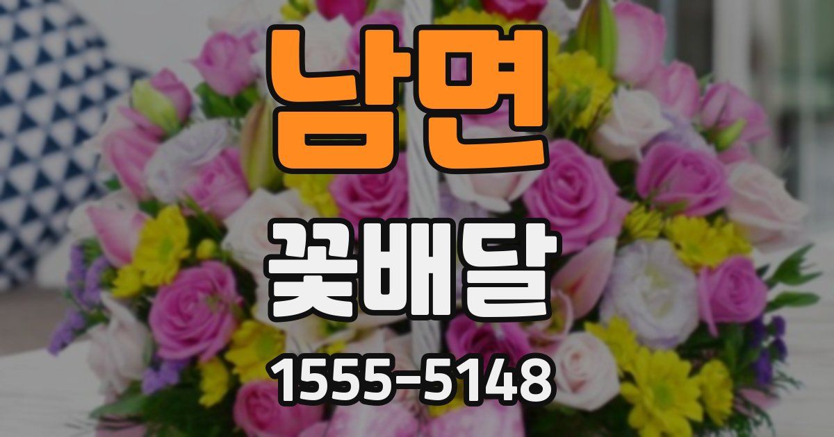 남면 꽃배달