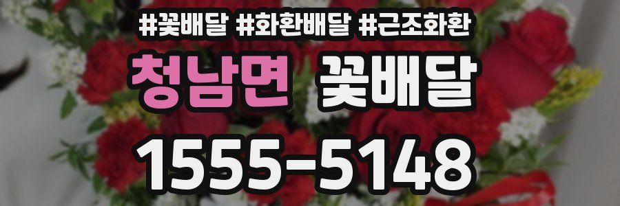 청남면 꽃배달